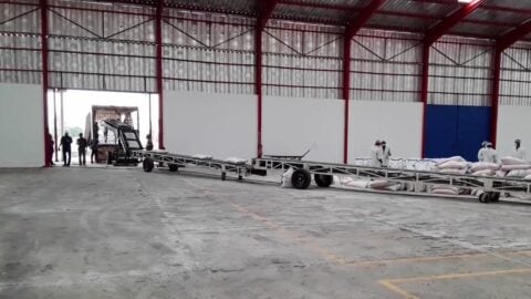 Chargement des camions