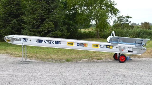 Tapis roulant pour gravats