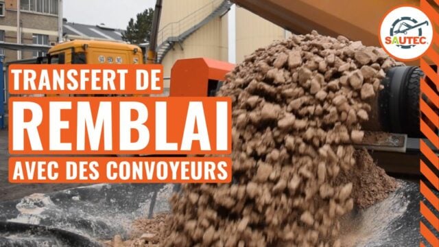 Transfert de remblai avec des convoyeurs